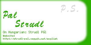 pal strudl business card